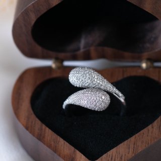 [Tears of joy] White Cotton Swab Ring 13